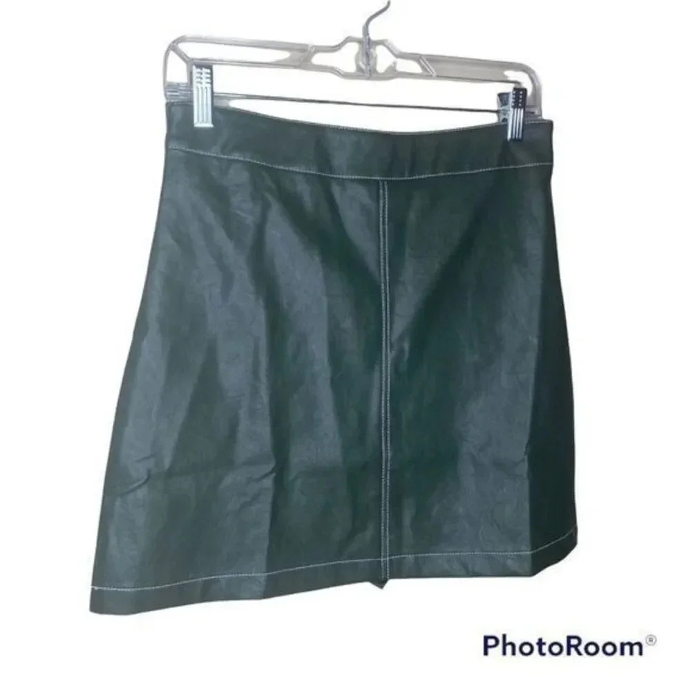 Raga A-Line faux leather mini skirt